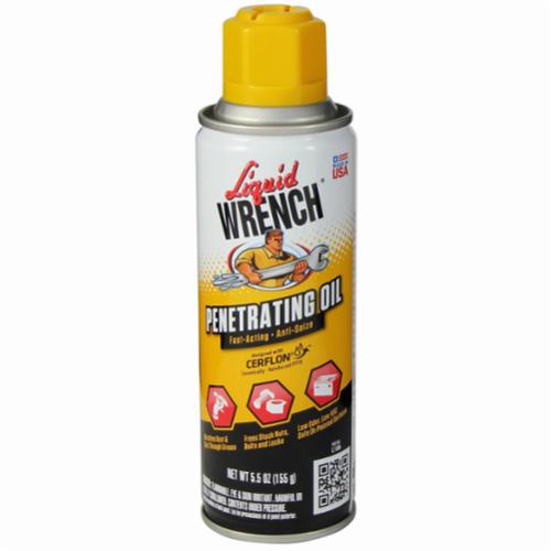 Liquid Wrench® CERFLON® L106 Anti-Seize Fast Acting Penetrating Oil, 6 oz Metal Aerosol Can, Liquid Form, Yellow, 0.9