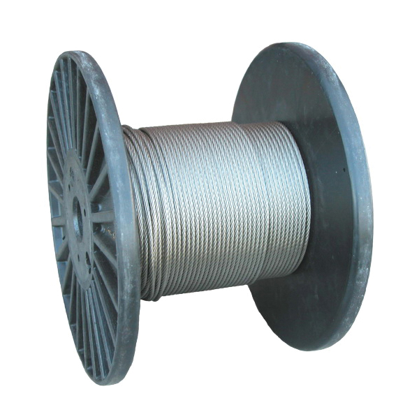 Lift-All® 18719 Wire Cable, 1/8 in Cable, 1 ft L, 7x19 Strand, 2000 lb Load, Galvanized