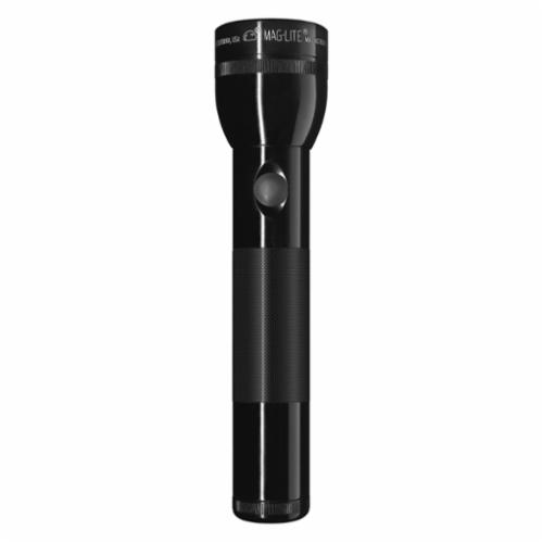 MAGLITE® S3D016-BLACK Heavy Duty High Intensity Flashlight, 19 W, Incandescent Bulb, Aluminum Housing, 45 Lumens