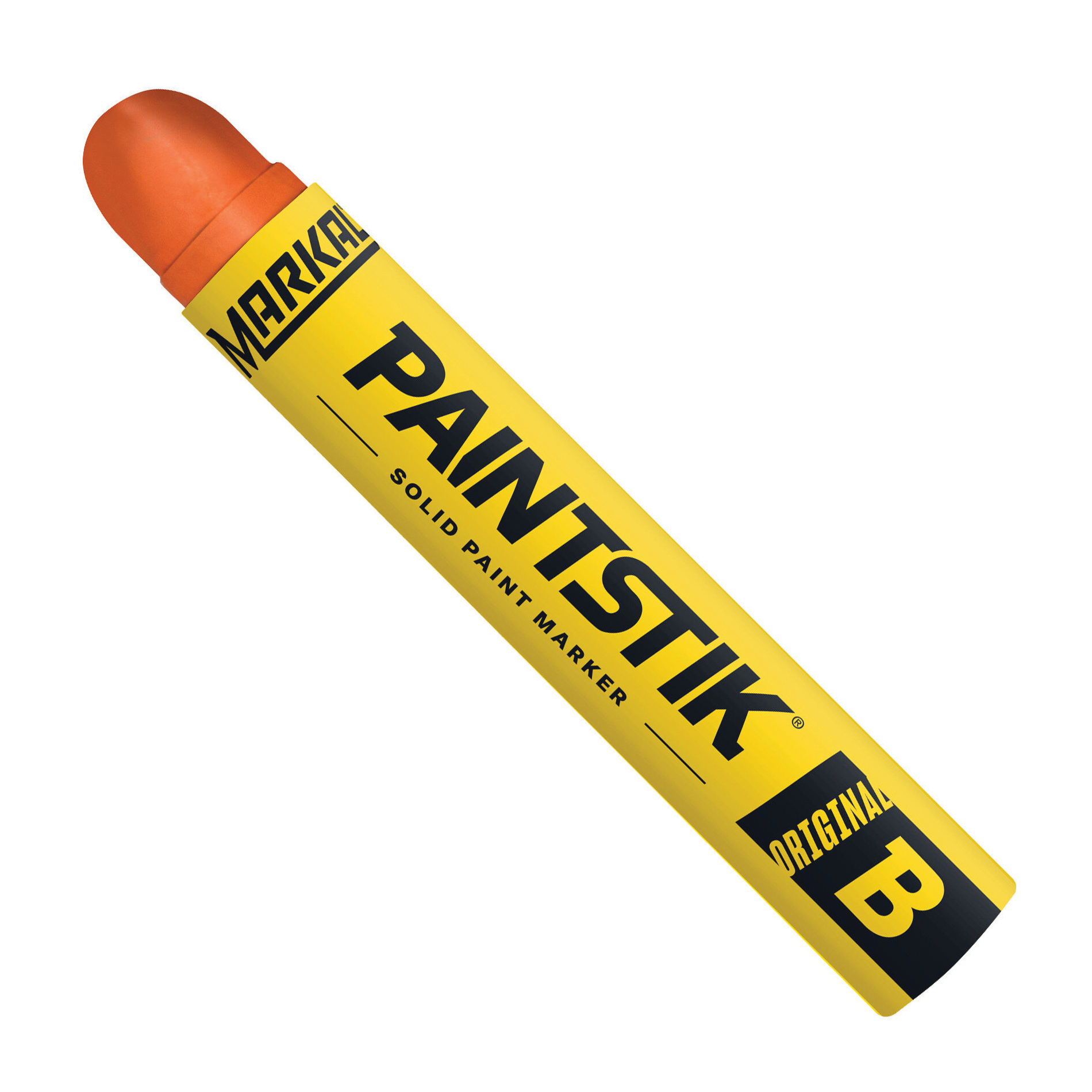 Markal® 080222 B® Paintstik® Solid Paint Crayon, 11/16 in Round Tip, Red