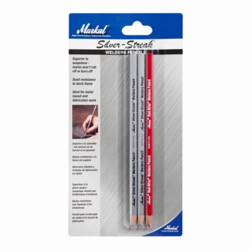 Markal 96105 Red-Riter/Silver-Streak Welder Pencil, 1 Red-Riter and 2  Silver Streak Pencils