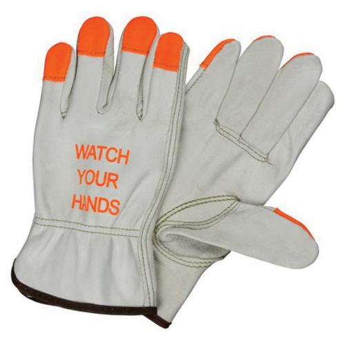 product Memphis 1956 XL 956 Arctic Jack Thermosock Lined Gloves, X-Large, Leather, Blue Fabric, 2.5 in Knit Wrist Cuff