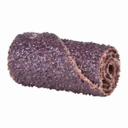 product Merit® 08834180064 Straight Half Glued Coated Cartridge Roll, 1/4 in Dia x 1 in OAL, 1/8 in Pilot Hole, 120 Grit, Aluminum Oxide Abrasive
