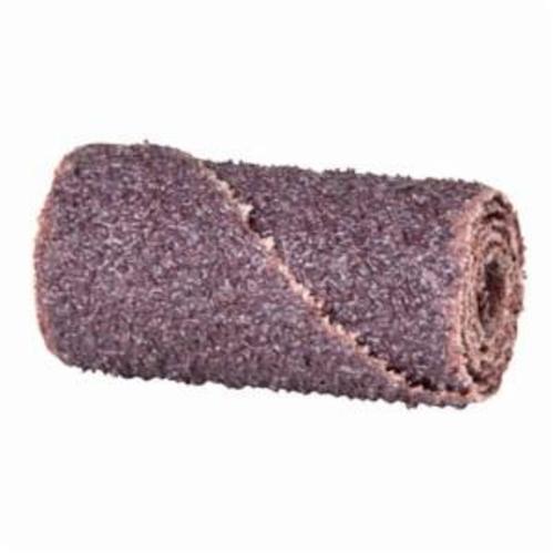 product Merit® 08834181749 Full Tapered Coated Spiral Roll, 1/2 in Dia x 1-1/2 in OAL, 1/8 in Pilot Hole, 180 Grit, Aluminum Oxide Abrasive