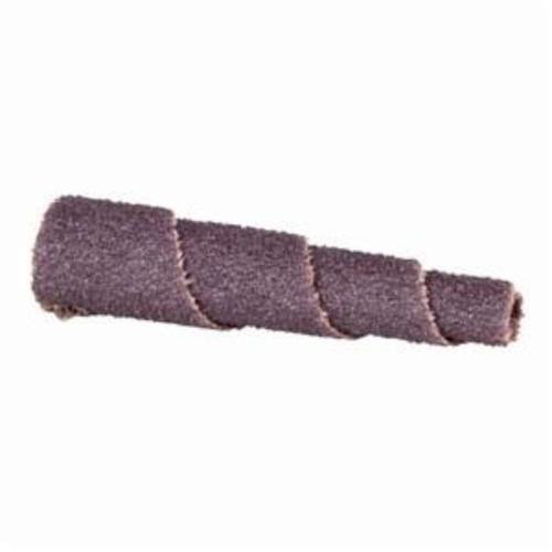 product Merit® 08834180228 Straight Half Glued Coated Cartridge Roll, 3/8 in Dia x 1-1/2 in OAL, 1/8 in Pilot Hole, 36 Grit, Aluminum Oxide Abrasive