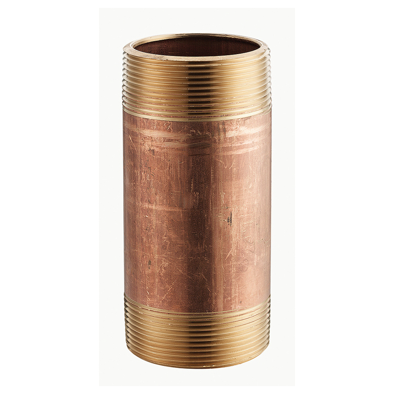Merit Brass 2012-200 Pipe Nipple, 3/4 in x 2 in L, Brass, MNPT, SCH 40/STD, Domestic