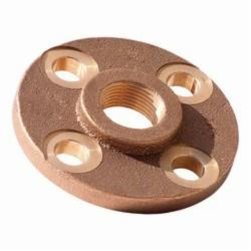 Merit Brass XNL235-12 Companion Flange, 3/4 in Nominal, Brass, Thread Connection, 150 lb, Import