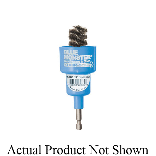 Cleanfit Blue Monster® Power-Deuce® 62821 6200 Power Tube Brushing Tool, 5/8 in OD Dia