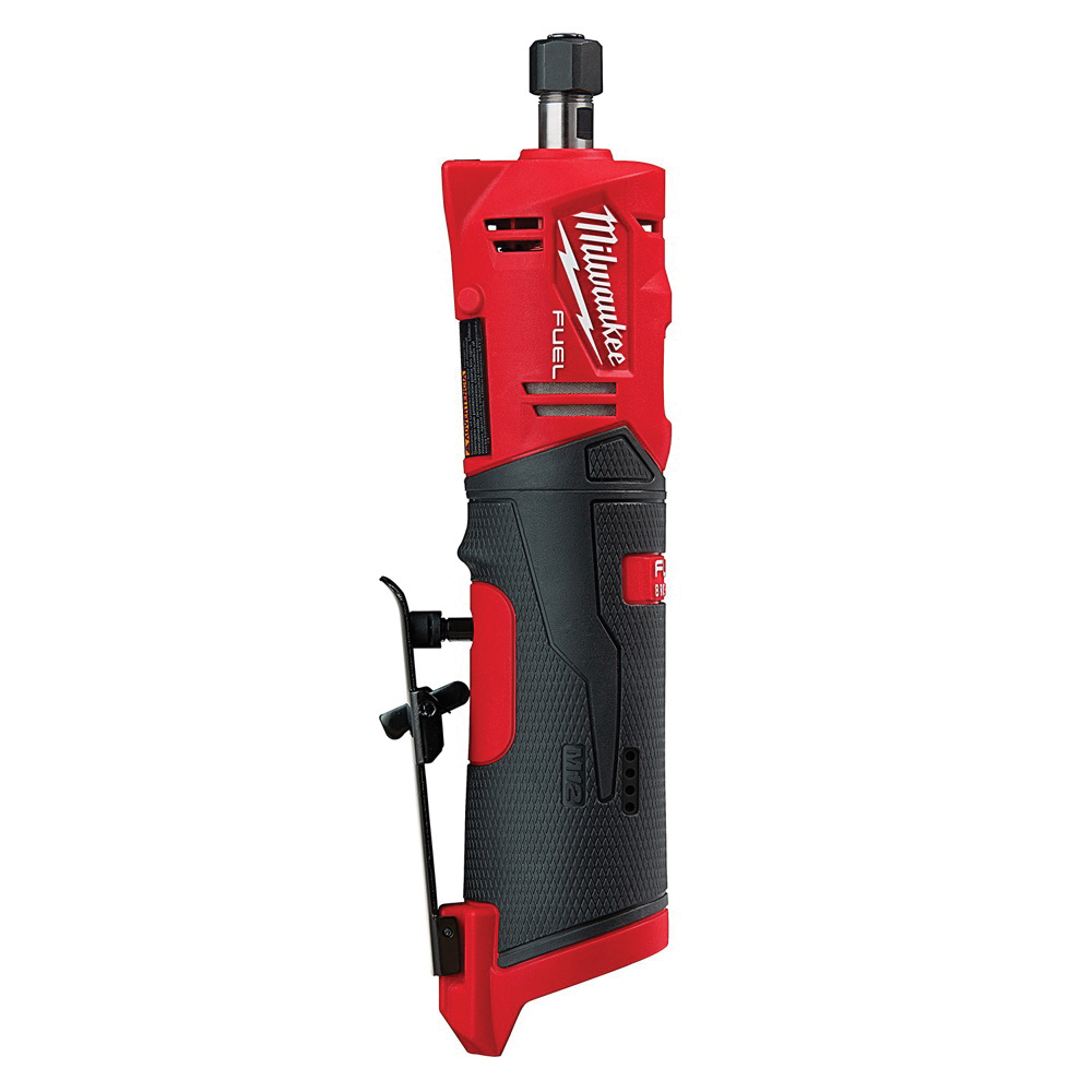 Milwaukee® M12 FUEL™ 2485-22 Right Angle Cordless Die Grinder Kit, 12 V, 2 Ah M12™ REDLITHIUM™ CP2.0 Lithium-Ion Battery