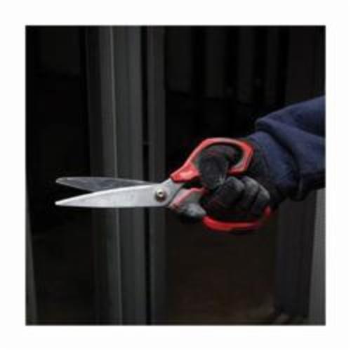 Milwaukee 48-22-4041 Iron Carbide Core Large-Looped Straight Jobsite  Scissors w/ Onboard Ruler Markings and Index Finger Groove