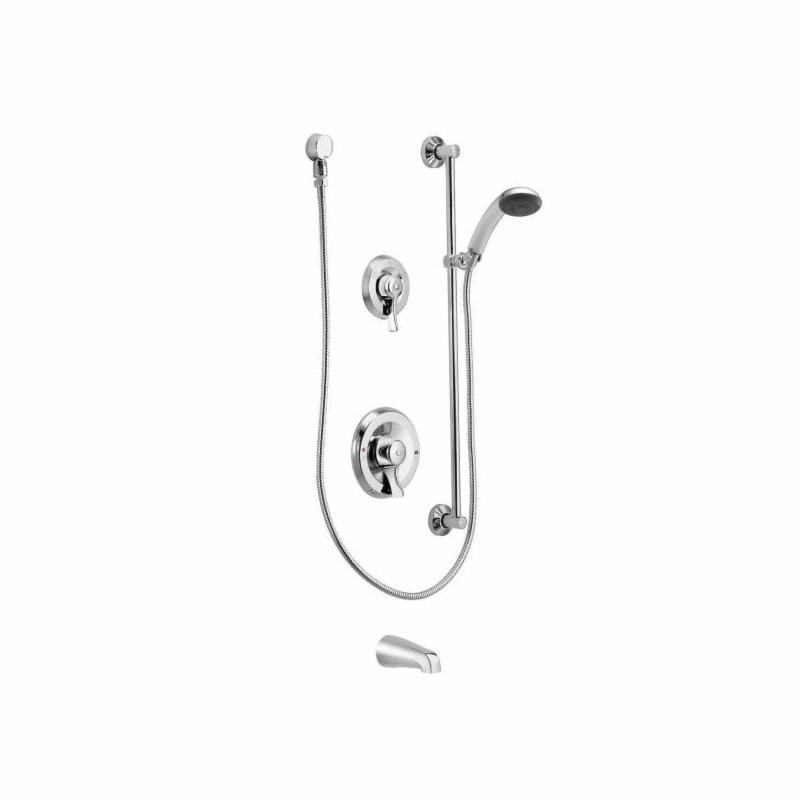 Moen® 8341 Tub and Shower, Posi-Temp®, 2.5 gpm, Polished Chrome, Import