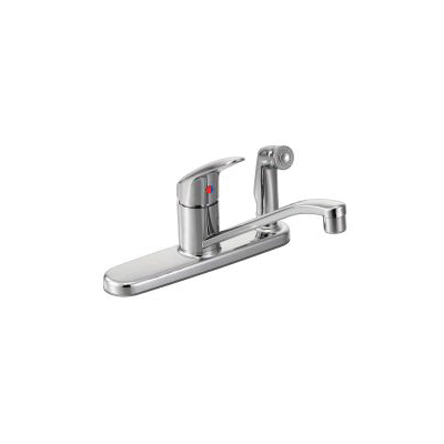CFG CA40515C Cornerstone™ Kitchen Faucet, 1.5 gpm Flow Rate, 8 in Center, Polished Chrome, 1 Handles, Domestic
