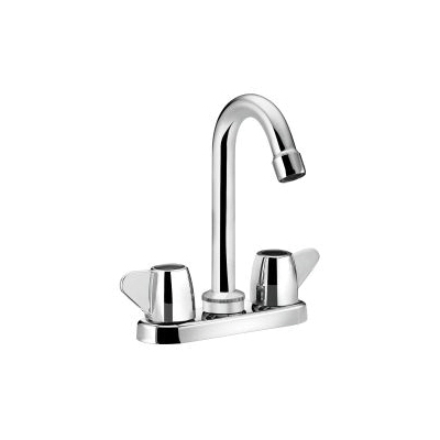 CFG CA40811 Centerset Bar Faucet, Cornerstone™, Polished Chrome, 2 Handle, 4 in Center, 1.5 gpm