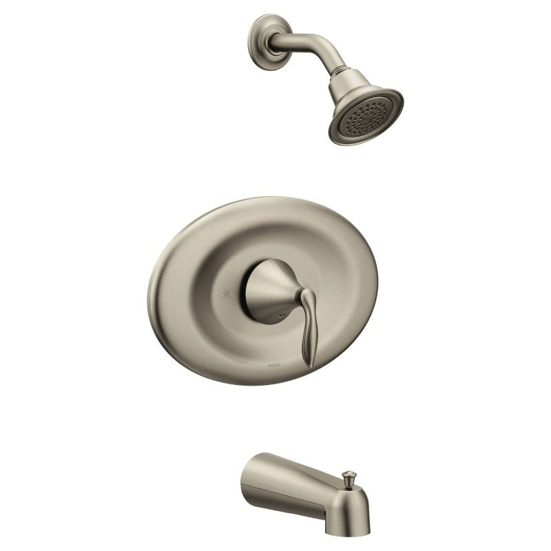 Moen® T2137EPBN T943 Tub and Shower Trim, 1.75 gpm Shower, Brushed Nickel