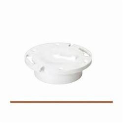 Streamline® 05254 Knockout Closet Flange, 4 x 3 in Pipe, PVC, Domestic