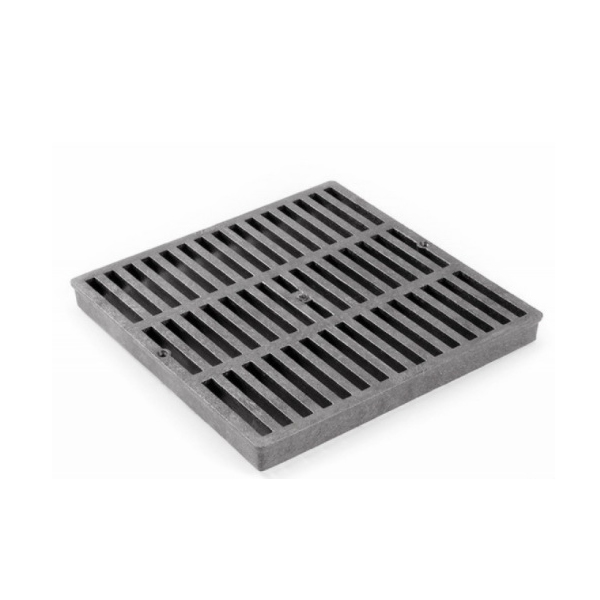 NDS® 1211 Catch Basin Drain Grate, 155.28 gpm Flow Rate, Squared Shape, Domestic