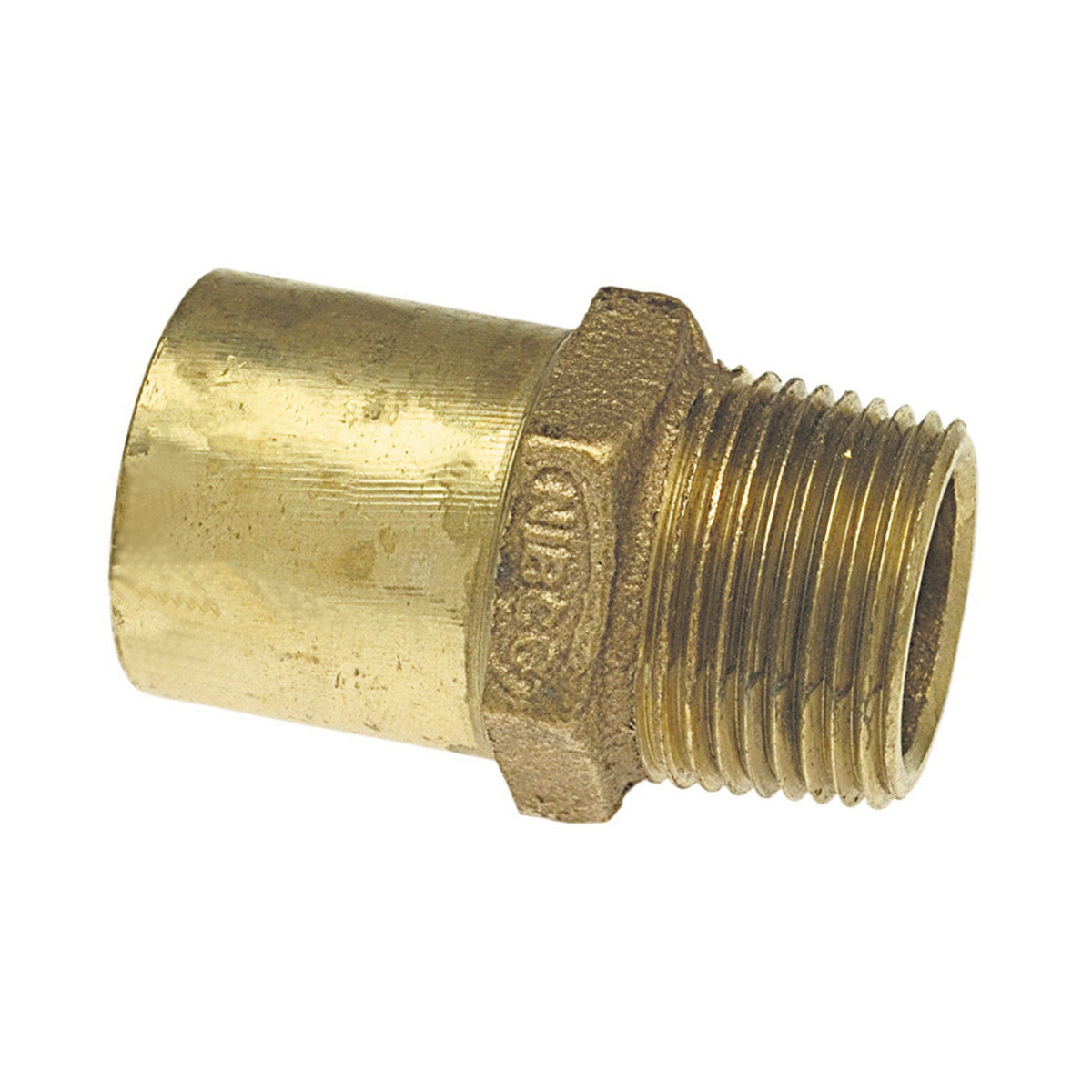 NIBCO® B034400 704-2R Drop Adapter, 1 x 3/4 in Nominal, Fitting x MNPT End Style, Bronze, Import