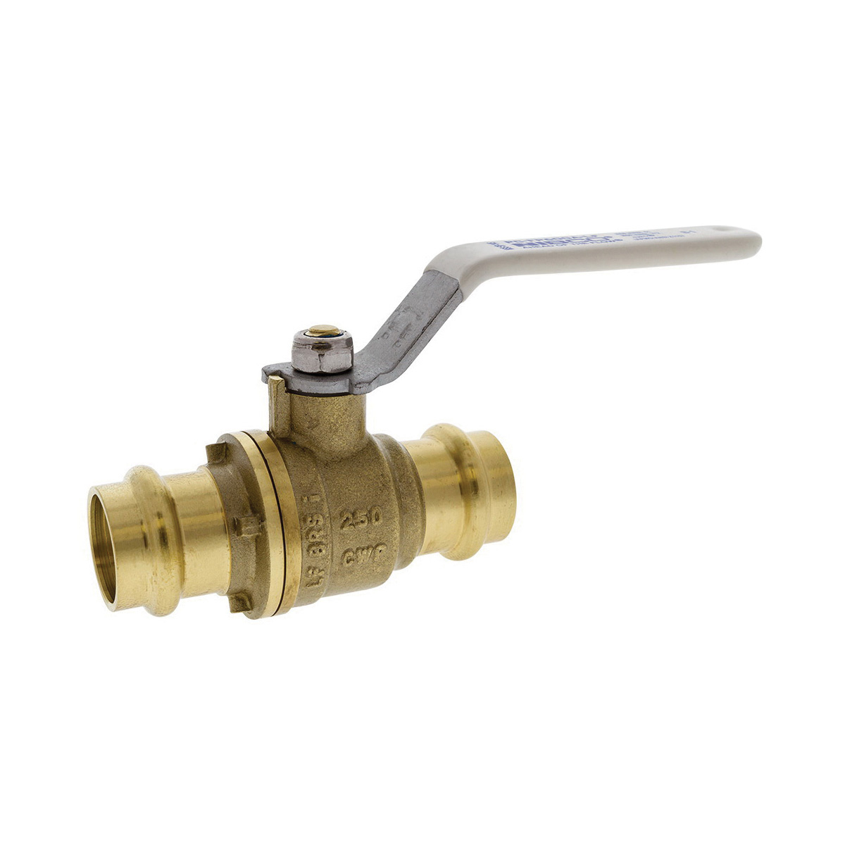 NIBCO® NF998X8 PC-FP-600A-LF Ball Valve, 3/4 in Nominal, Female Press End Style, Brass Body, Full Port, EPDM/PTFE Softgoods, Import