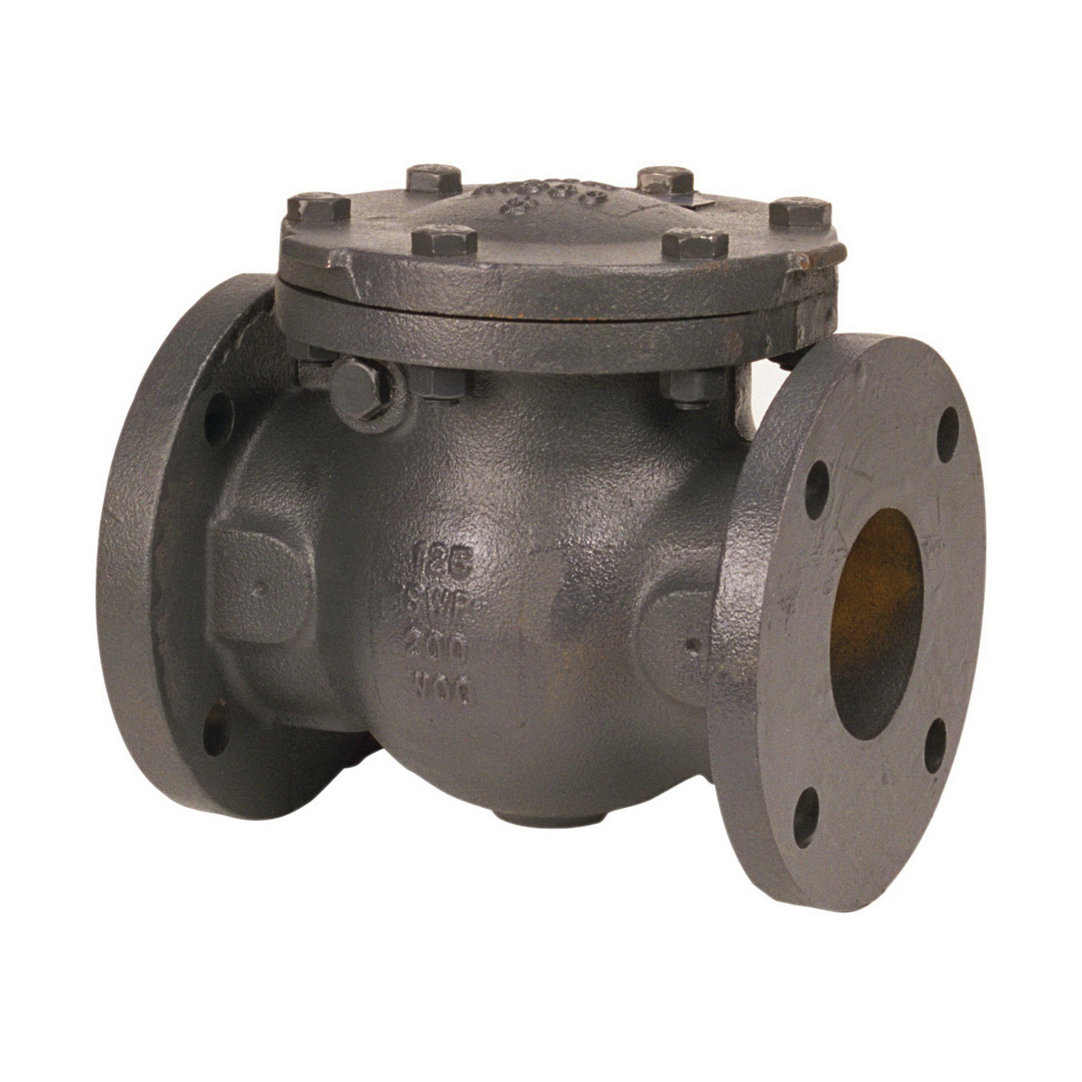 NIBCO® NHE300H F-918-B Swing Check Valve, 4 in Nominal, Flanged End Style, 125 lb, Cast Iron Body, Domestic