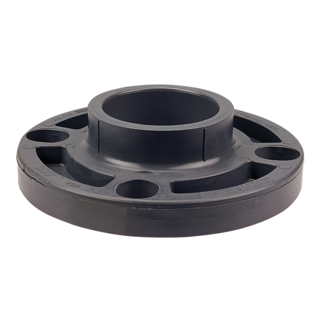 Chemtrol® CA23080 4551-W 1-Piece Webbed Flange, 3 in Nominal, PVC, Female Socket Connection, 150 lb, Domestic
