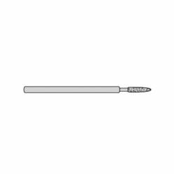Norton® 66260395490 Electroplated Contour Tool, Conical Point, 1/8 in Dia Shank, 2 in L Shank