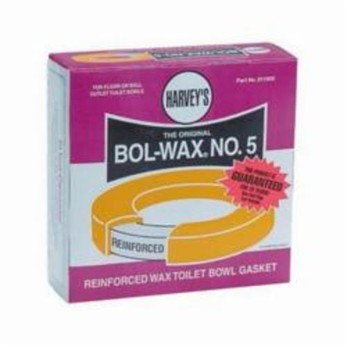 Harvey® 011005 Bol-Wax® No. 5 Reinforced Wax Gasket, For Use With Floor and Some Wall Bowl, Urethane, Domestic