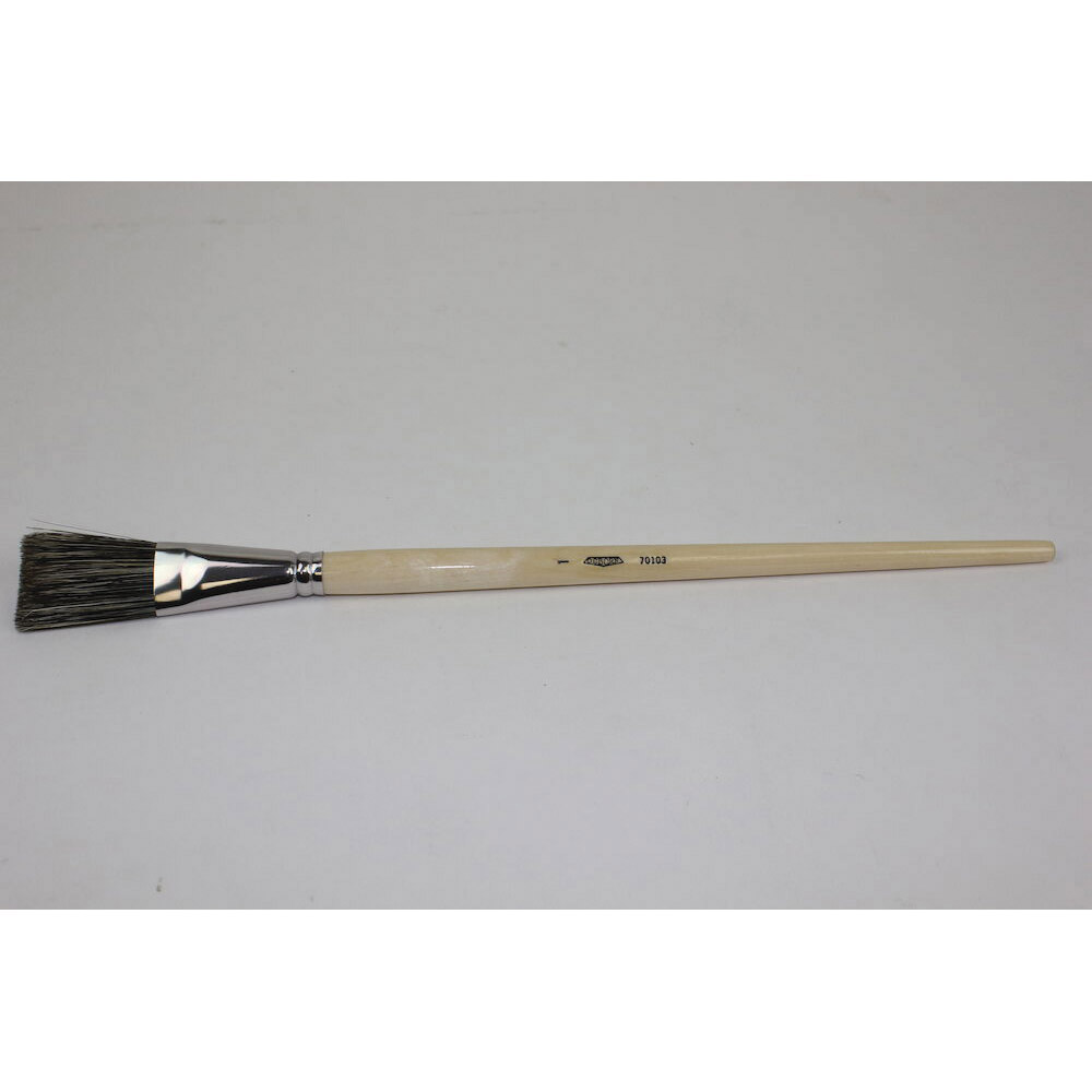 Osborn 0007009500 Sash Tool Brush, #10, 1-1/8 in THK x 2-5/8 in Trim Pure Black China Bristle Brush, Wood Handle, Oil Based