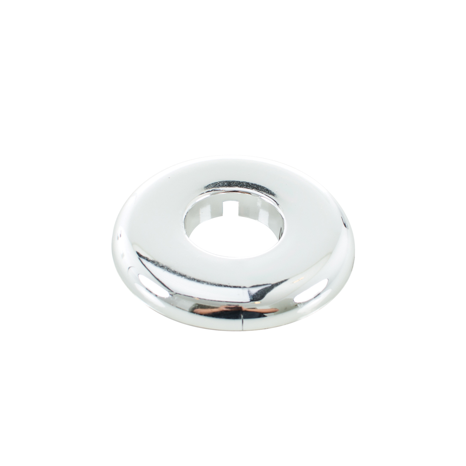 PASCO 2875 Split-One Floor and Ceiling Plate, 1 in CWT Thread, Plastic, Polished Chrome