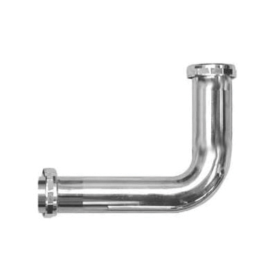 PASCO 34514 Closet Elbow With Nut, 2 x 5 x 7 in Nominal, 20 ga, Polished Chrome, Domestic