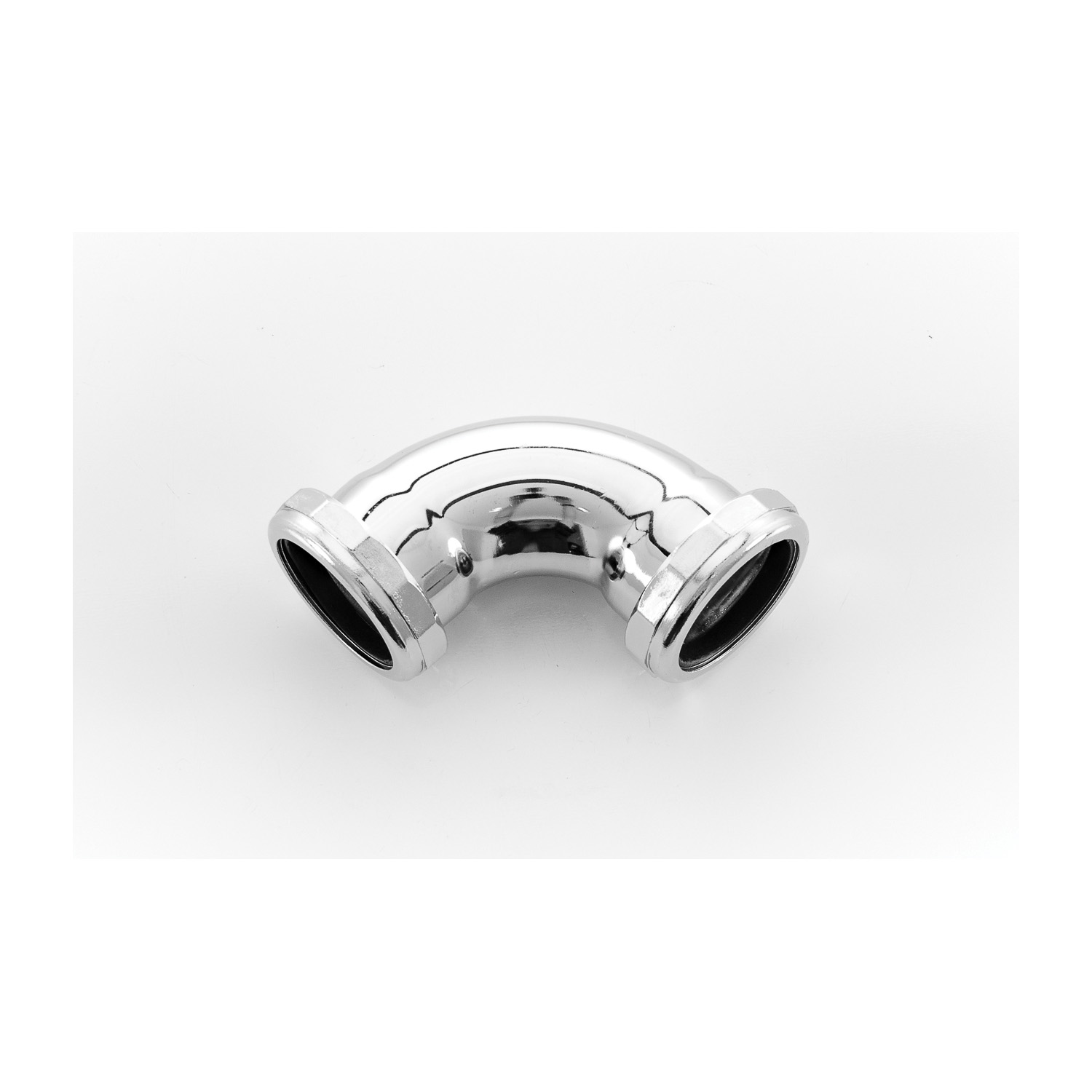 PASCO 34526 Repair Elbow With Chrome Plated Die Cast Nuts, 1-1/2 in Nominal, 90 deg, 20 ga, Polished Chrome