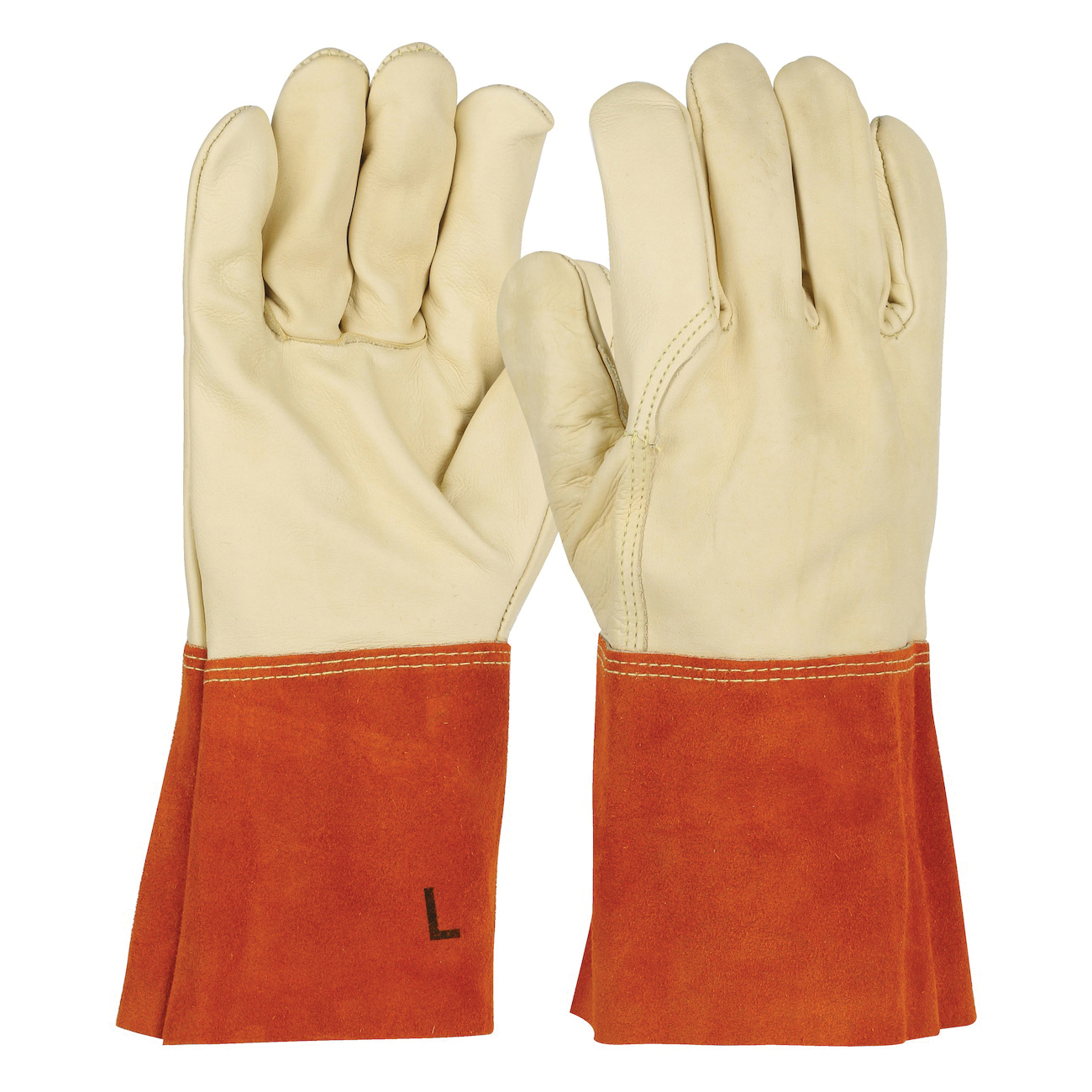 Premium Welders Welding Gloves Gauntlets Reinforced-Lined-K E V L A R Stitched