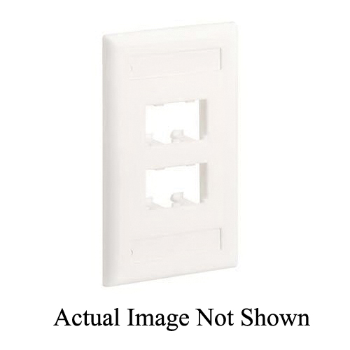 International Grey Panduit NK4FIGY 1-Gang 4-Port Faceplate