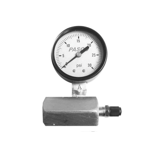PASCO 1427 Air Test Gauge Assembly, 0 to 30 psi, 3/4 in FNPT Connection, 2 in Dial