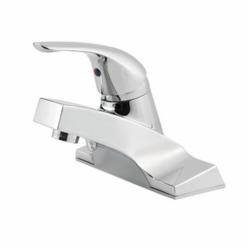 Pfister® LG142-6000 Centerset Bathroom Faucet, Pfirst Series™, Polished Chrome, 1 Handles, Metal Pop-Up Drain, 1.2 gpm Flow Rate