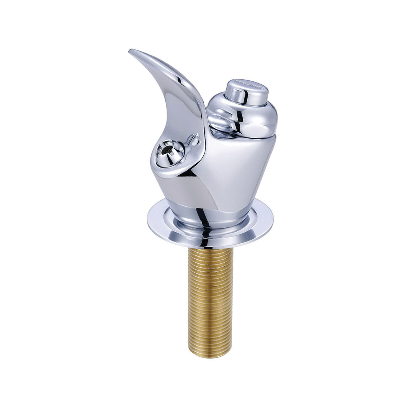 Central Brass 0360 Bubbler Head With Flange and Shank, Polished Chrome