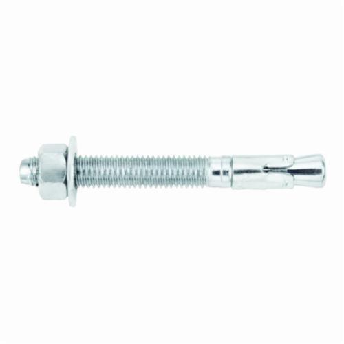 Powers® Power-Stud® 7410 Mechanical Anchor, 3/8 in Dia, 2-1/4 in OAL, 1-1/4 in L Thread, Carbon Steel, Zinc Plated