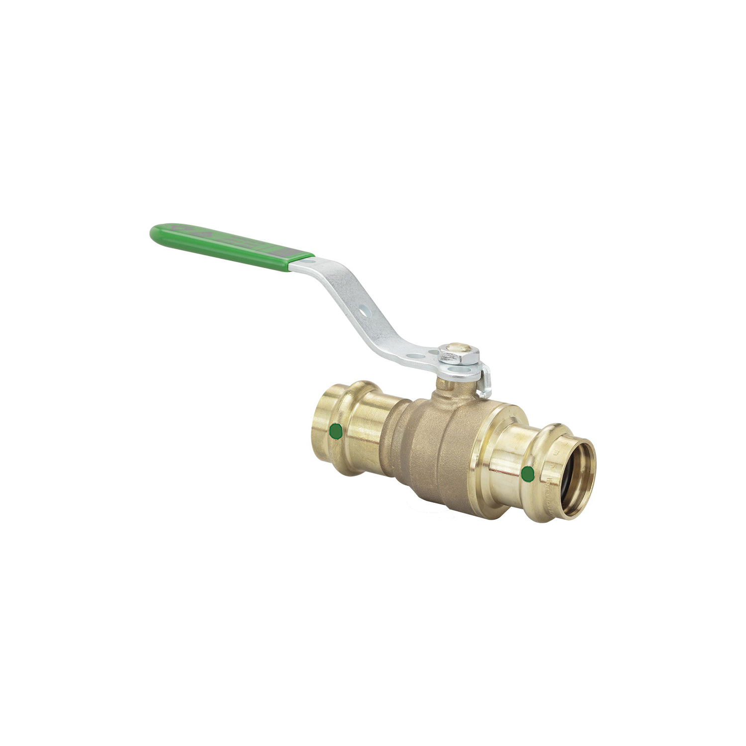 ProPress® 79925 Ball Valve With Lock Metal Handle, 3/4 in Nominal, Press End Style, Bronze Body, Full Port, EPDM Softgoods, Import