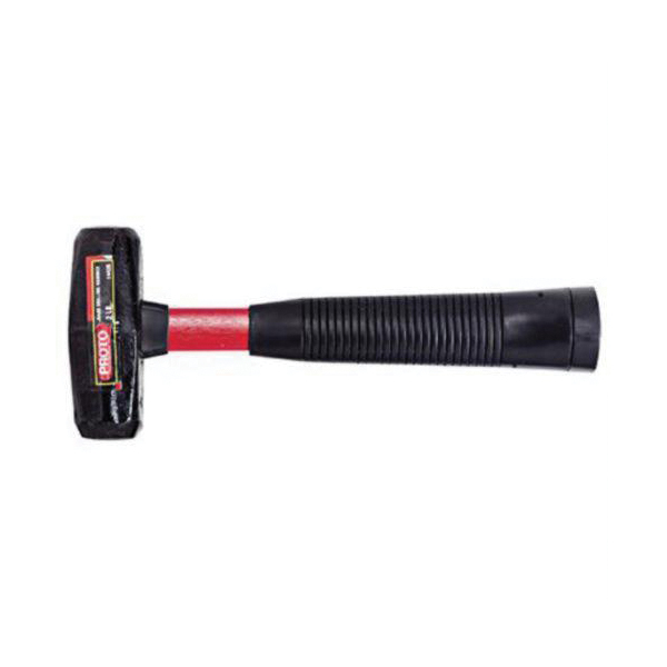 product Proto® J1443G Hand Drilling Hammer, 11-5/8 in OAL, Hard Face, 3 lb Alloy Steel Head, Fiberglass Handle