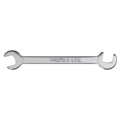 product Proto® JC906C Structural Open End Wrench, Imperial, 15/16 in Wrench, Offset Head, 14-1/2 in L, Alloy Steel, Black Oxide, Federal GGG-W-636E