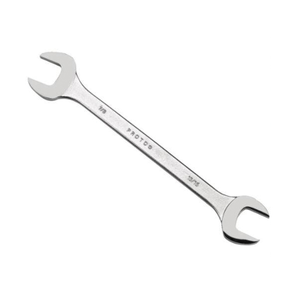 product Klein® 3214 Erection Open End Wrench, 1-5/8 in Wrench, 60 deg Offset, 18 in L, Forged Alloy Steel, Industrial Black