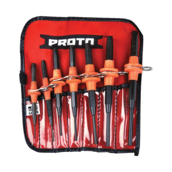 product Stanley® 58-930 Square Head Nail Set, Nail, 3 1/32 to 3/32 in Punch, 5 in OAL, 3 Pieces