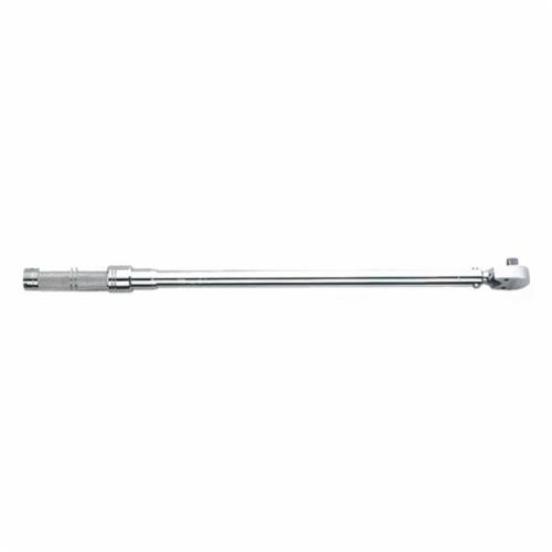 product Proto® J6008C C Series Micrometer Torque Wrench, 1/2 in Drive, 16 to 80 ft-lb, Ratcheting Head, 0.5 ft-lb Graduation, 15-1/2 in OAL, ASME B107.14M