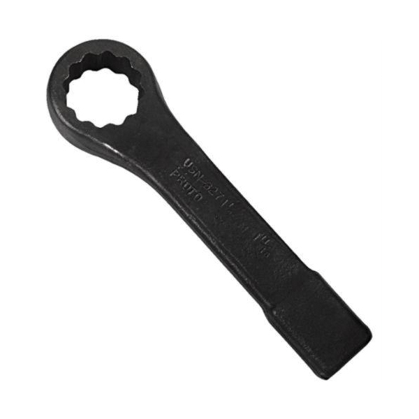product Proto® JSN16 Heavy Duty Striking Wrench, Imperial, 1 in Box/Single End Wrench, 12 Points, 9-7/8 in OAL, 5/8 in THK Box End, Black Oxide