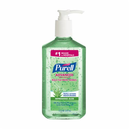 PURELL® 2156-08 NXT® Hand Sanitizer, 1000 mL Nominal, Dispenser Refill Package, Gel Form, Fruity/Odorless Odor/Scent, Clear/Light Blue
