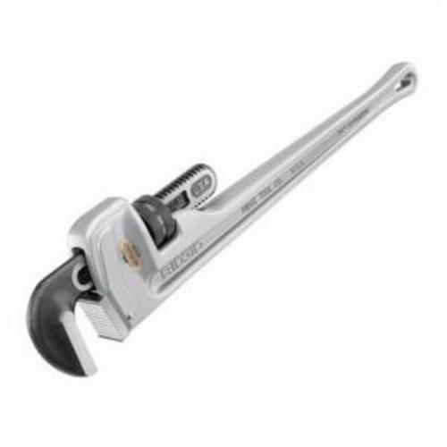 RIDGID® 31100 Straight Pipe Wrench, 2-1/2 in Pipe, Floating Forged Hook Jaw, Aluminum Handle, Knurled Nut Adjustment