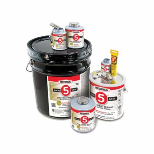 RectorSeal® No. 5® 25431 Premium Multi-Purpose Pipe Thread Sealant, 1 pt Can, Paste Form, Yellow, 1.38