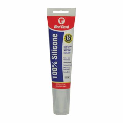Red Devil® 0816 Silicone Sealant, 9 oz Cartridge, White, Proprietary Siloxane Blend Base