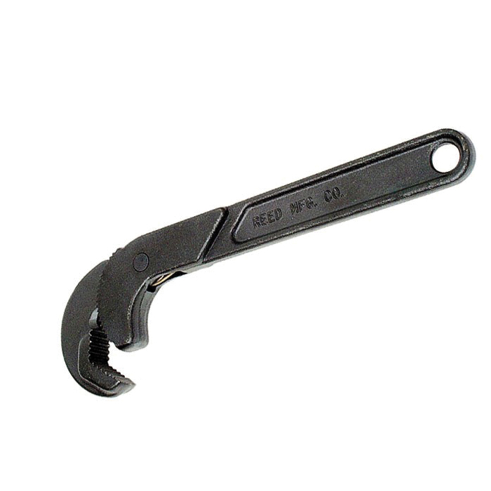 Reed 02281 One-Hand Wrench, 3/4 to 1-1/2 in Pipe, 16 in OAL, Spring Loaded Jaw, Forged Steel Handle