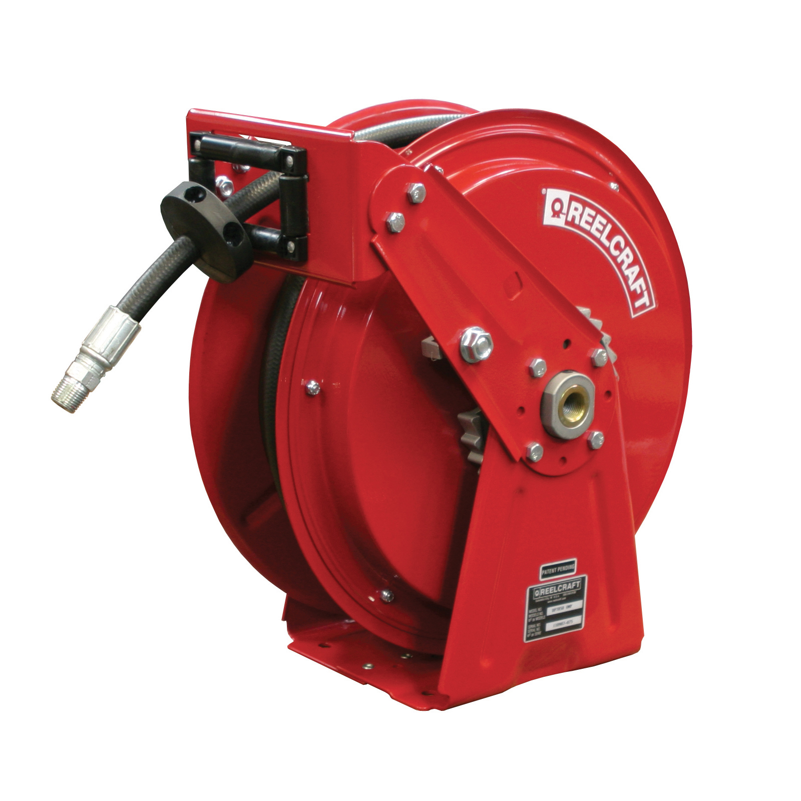 Reelcraft® Dp7650 Omp Compact Dual Pedestal Hose Reel 50 Ft 3 8 In Dia 2600 Psi Quality