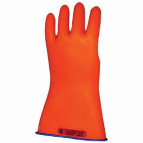 product Marigold® 9999254 Insulating Electrical Gloves, SZ 8, Natural Rubber, Black, 14 in L, ASTM Class: Class 0, 1000 VAC/1500 VDC Max Use Voltage